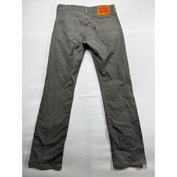 Levi's 513 Men's Slim Fit Straight Leg Gray Denim Jeans - Size 28x30 (29x29.5) - Picture 2 of 5
